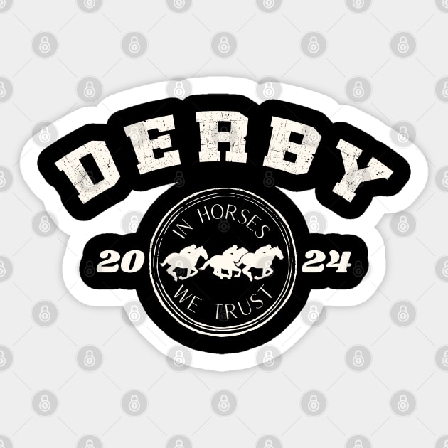 Derby Day 2024 Horse Derby 2024 Family Matching Women Men Sticker by BEZZAIM